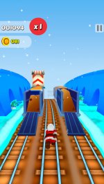 Subway Santa Xmas Surf