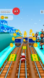 Subway Santa Xmas Surf