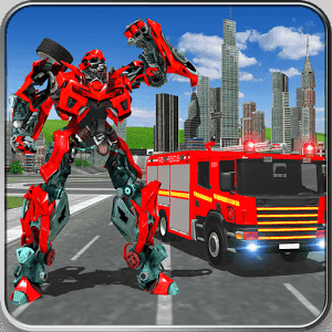 Fire Truck Real Robot Transformation: Robot Wars Версия: 77