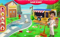 School Food Truck Cooking and Cleaning