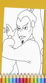 Ниндзя Раскраски