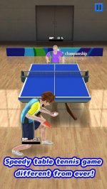 Super rally table tennis