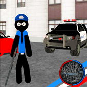 US Police Stickman Rope Hero Vegas Gangstar Crime Версия: 1.1