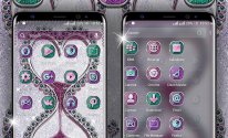 Diamond Glitter Hourglass Launcher Theme
