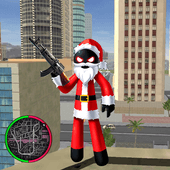 Santa Claus Stickman Rope Hero Gangstar Crime Версия: 1.2