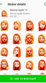 Memoji Apple Stickers for WhatsApp