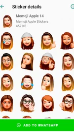 Memoji Apple Stickers for WhatsApp