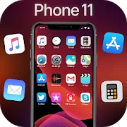 iLauncher Phone 11 Max Pro OS 13 Black Theme Версия: 1.1.1