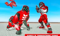 Gorilla Transform Robot: Fighter Jet Robot Battle