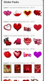 любовные наклейки 2020 WAStickerApps любовь