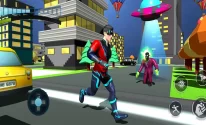 Speedster Flash Flying Hero: Flash Games 3D