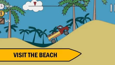 Hills, trees and truck!