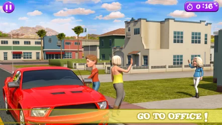 Супер бабуля Счастливый семья