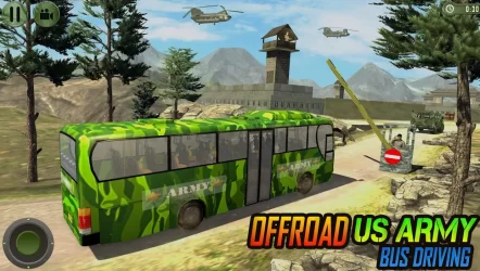 Offroad US Army Transport Prisoners Bus Driving
