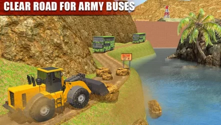 Водитель автобусной машины US Solider Transport