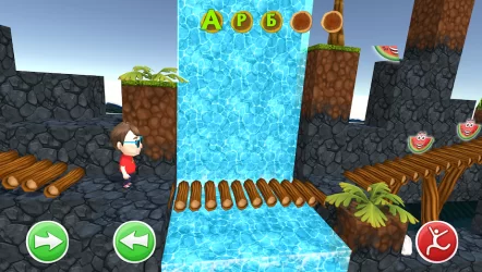 Изучаем Алфавит Играя! 3D! Развивайка Приключение!