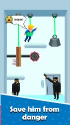 Rescue Daddy - Rope Puzzle