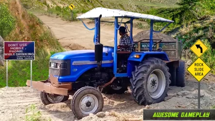 Tractor Trolley Farming Simulation Offroad Truck