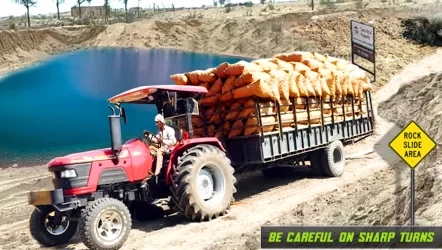 Tractor Trolley Farming Simulation Offroad Truck