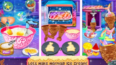 Yummy Ice Cream - Frozen Desserts Rainbow Unicorn