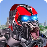 Futuristic Robot Transforming Gorilla Attack City Версия: 1.0.4