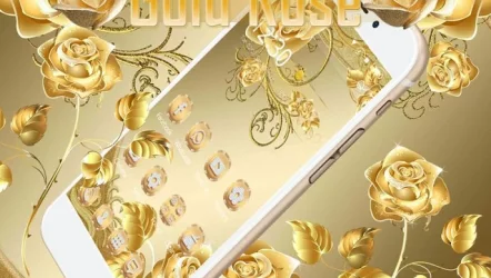 роскошь золотые роза тема