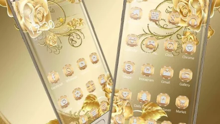 роскошь золотые роза тема