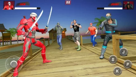 Ninja Superhero Борьба Игры: Город кунг-фу Борьба