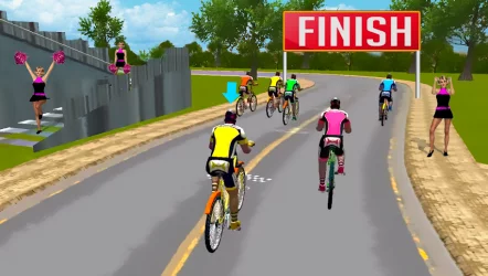 Велосипедная гонка BMX 3d