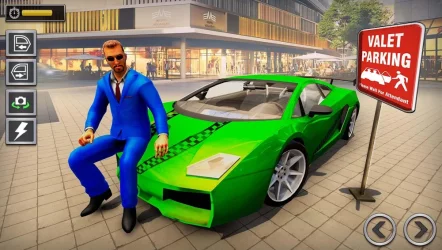 Shopping Mall Smart Taxi Car Parking Game