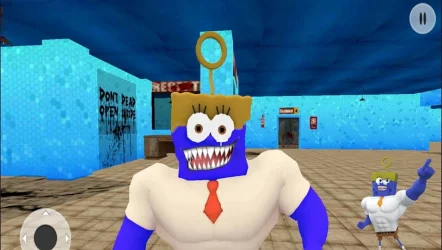 Sponge Scary Bob Granny House Escape