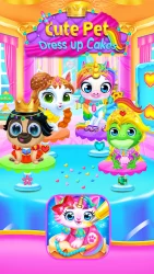Cute Pet Dress Up Cakes - Rainbow Baking Games