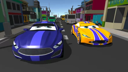 Super Kids Car Racing In Traffic