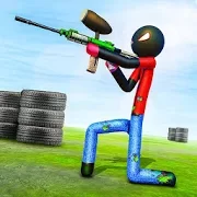 Stickman Paintball Shooting Games Версия: 2.3