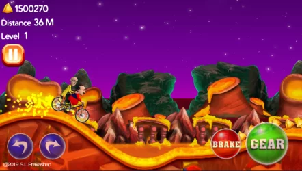 Motu Patlu Cartoon Hills Biking Game