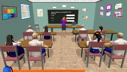 School Girl Life Simulator: High School Games