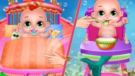 маленький Русалочка малыш уход Океан Мир