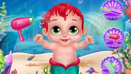 маленький Русалочка малыш уход Океан Мир