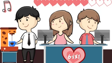 Office Kiss Game
