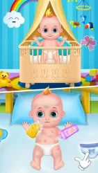 Мама и новорожденный детский душ - игра няни
