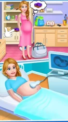 Мама и новорожденный детский душ - игра няни