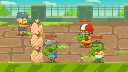 Зомби-атака, шутер на выживание, убийство в