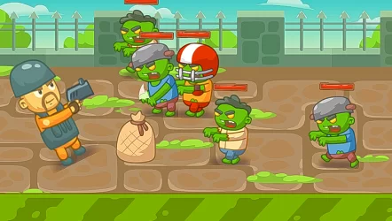 Зомби-атака, шутер на выживание, убийство в