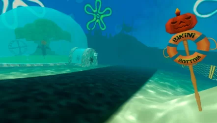 Карта Бикини Боттом - Приключения Боба.