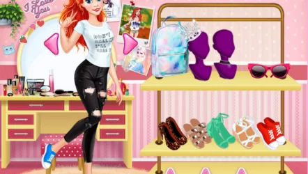 принцесса колледж одевалка игра