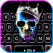 Фон клавиатуры Neon Skull King Версия: 1.0