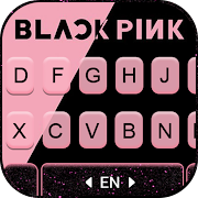 Фон клавиатуры Black Pink Simple