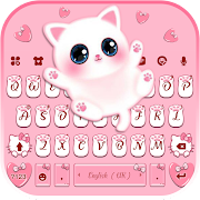 Фон клавиатуры Pink Kitten Paws Версия: 1.0