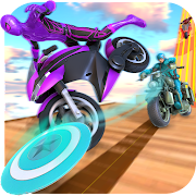 Superhero Bike Stunt Race 3D Версия: 1