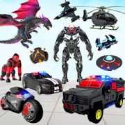 Grand Robot Car Transform Game